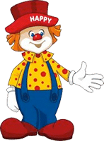 Clown Happy Club Kunterbunt